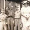 Morris Bogart, Dick Mattison (cousin), Burt Bogart &amp; Grandma Clemons c 1942